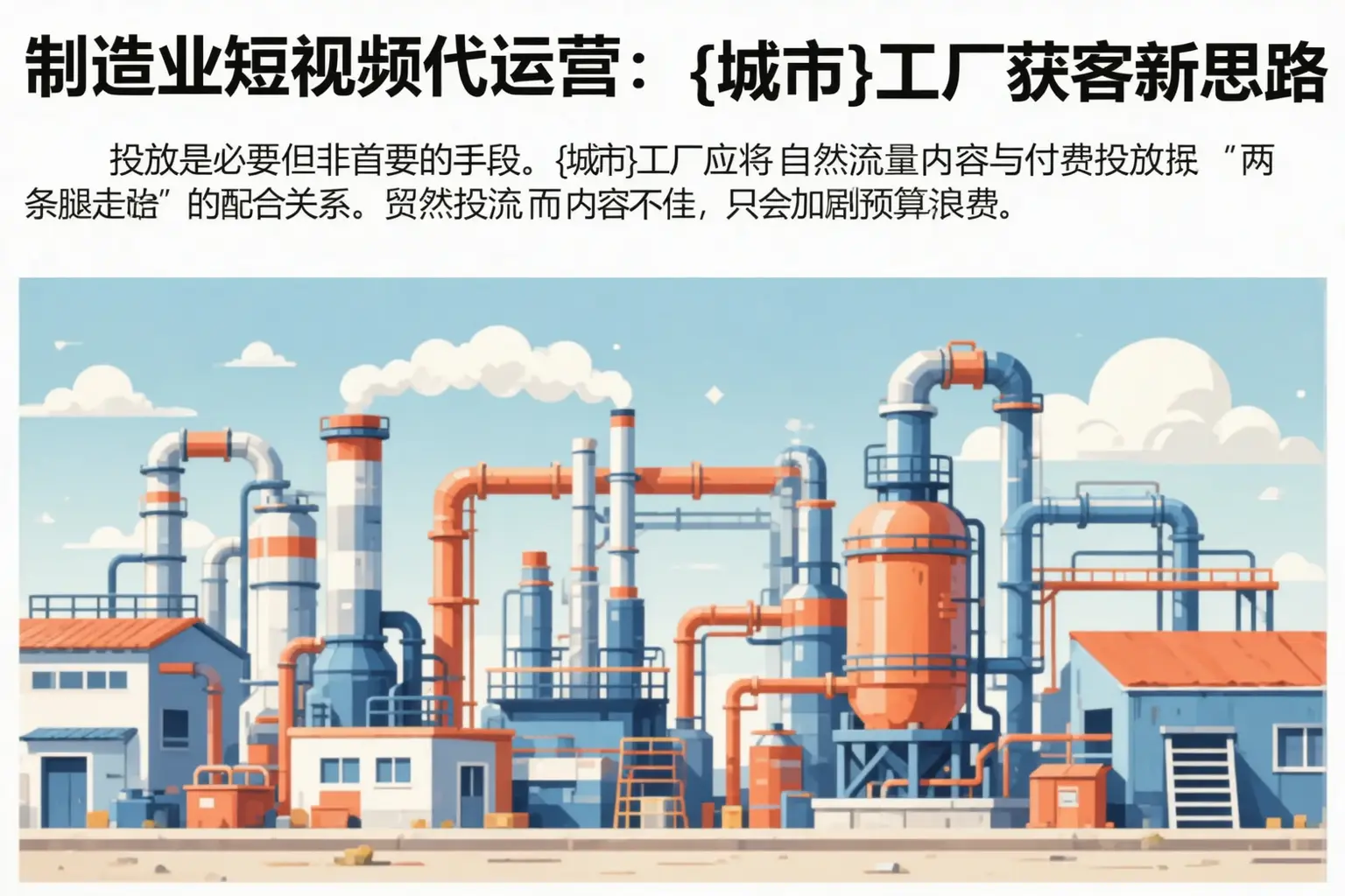 制造业短视频代运营：黄石港工厂获客新思路